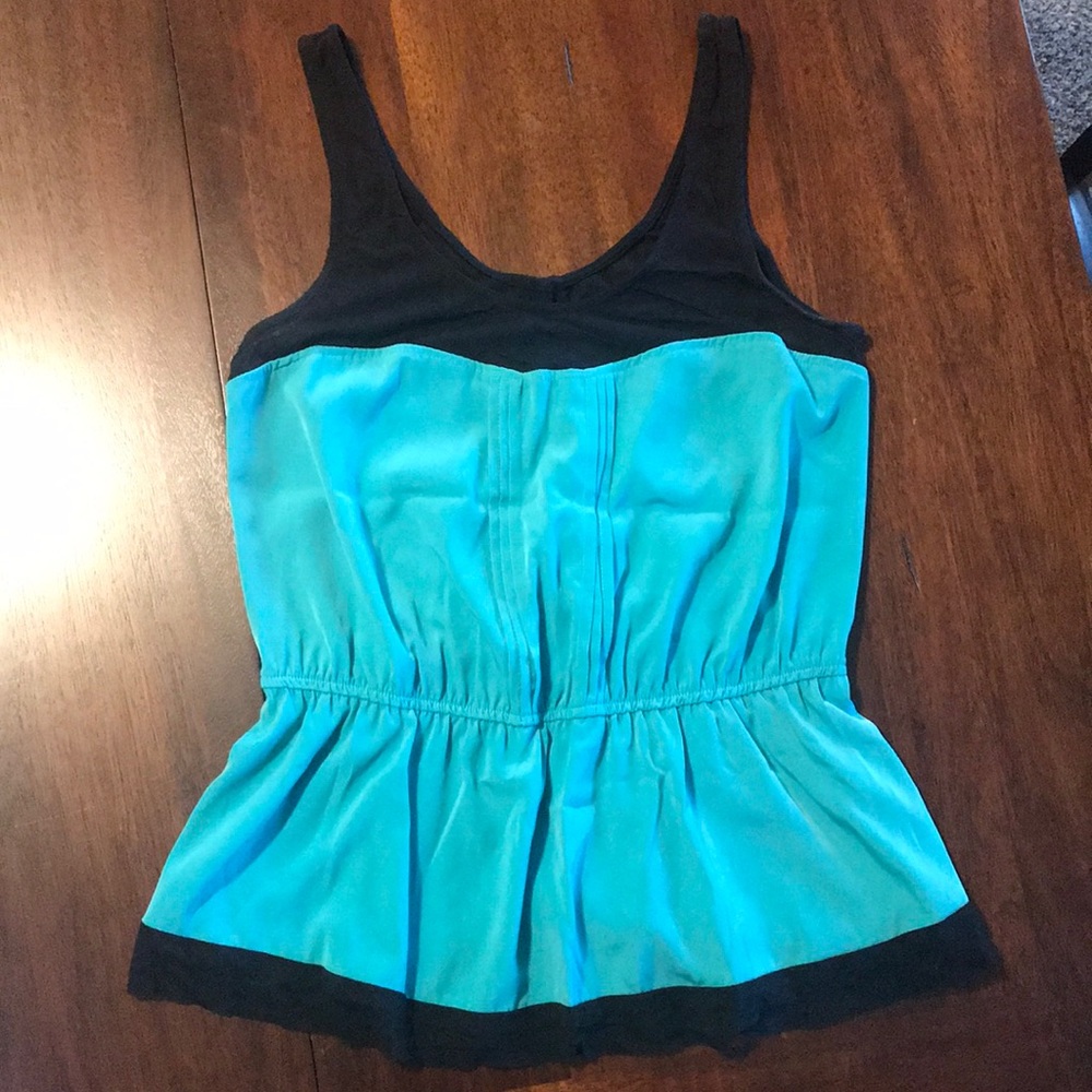 Peplum Top with keyhole back
